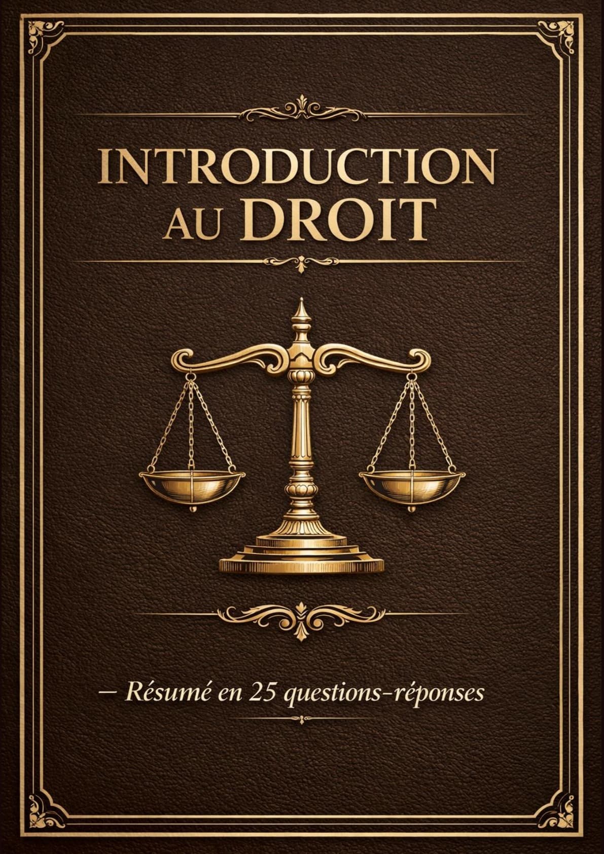 Couverture du résumé Introduction au Droit